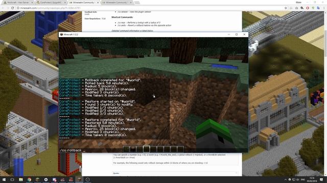 How to Rollback Griefing with CoreProtect смотреть онлайн