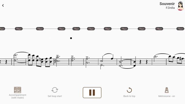 Souvenir | F.Drdla【 Violin Sheet Music 】 смотреть онлайн