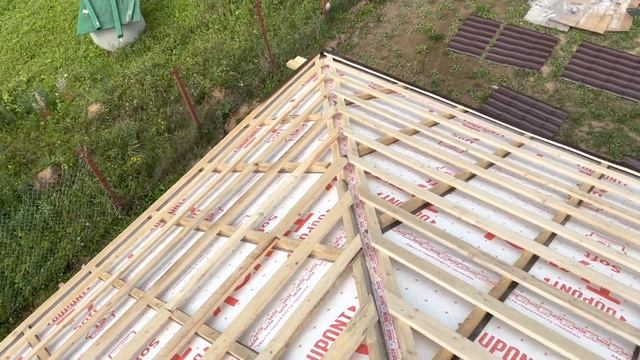 Одноэтажный каркасный дом 6x9 своими руками. Легко !! смотреть онлайн