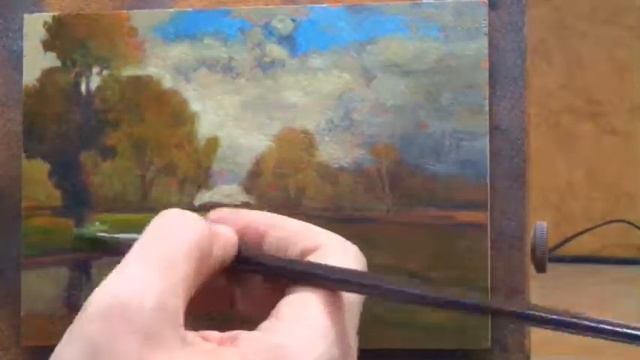 Study by M Francis McCarthy of October by George Inness смотреть онлайн