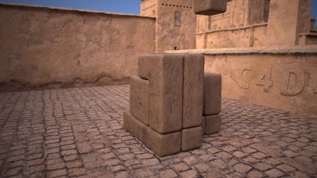 Softbody Tetris 3D ? V1 ❤️ C4D4U