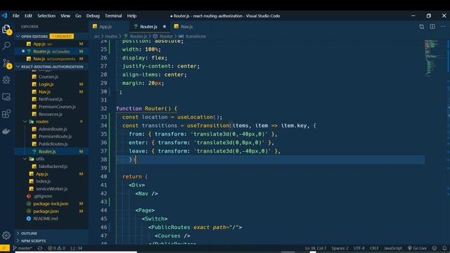 การเปลี่ยนหน้าเพจด้วย react-spring: Route transition with react-router-dom and react-spring смотреть онлайн