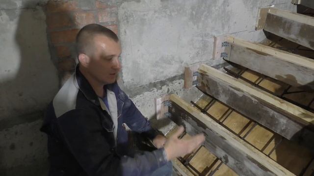 Бетонная Лестница с забежными ступенями или типичные ошибки самостройщика в выборе размеров проёма смотреть онлайн