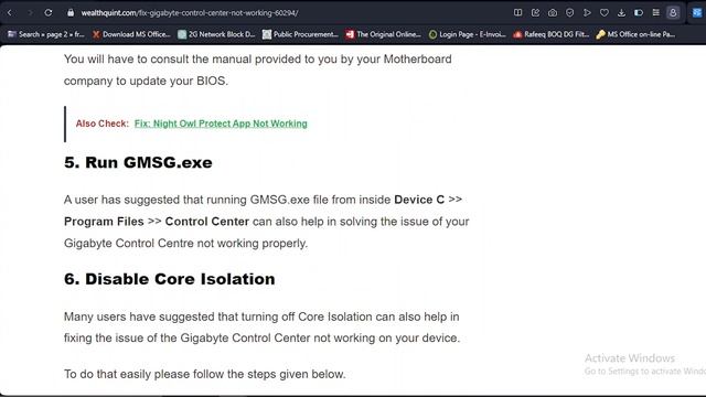 Gigabyte Control Center Not Working | Problem Fixed смотреть онлайн
