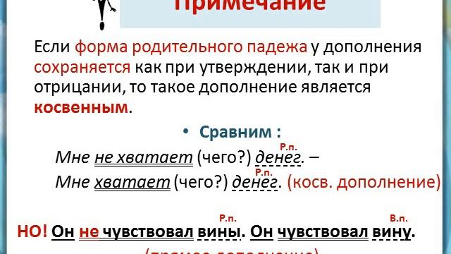 Русский язык: Прямые и косвенные дополнения. смотреть онлайн