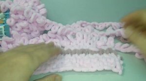 Как вязать пряжей  Ализе Пуффи (Alize Puffy). Обучающее видео.