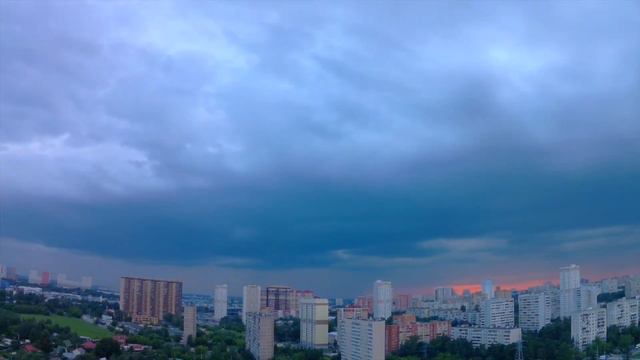 Грозовые облака на закате смотреть онлайн