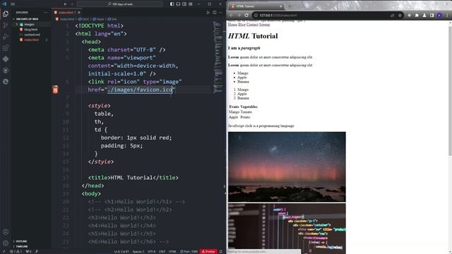 Learn HTML | Favicon and Title in HTML | Day - 9 | 100 days of web development 2023? смотреть онлайн
