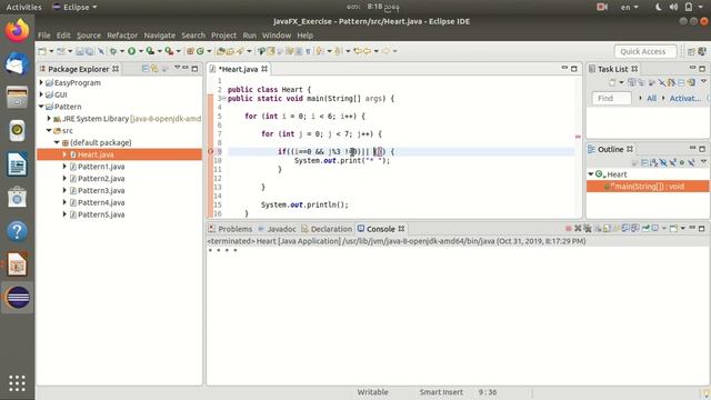 Java Pattern Program( Printing heart shape) смотреть онлайн