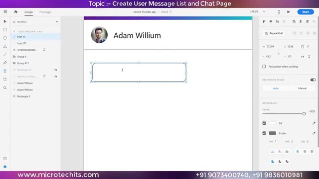 Mobile UI Design Tutorial | Service Provider App | Topic 11 and 12 | Microtech Global IT Solution смотреть онлайн
