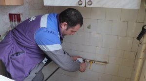 Установка газового счетчика