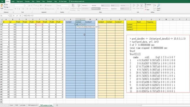 604 TURF analysis in Excel and R смотреть онлайн
