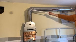 Как установить дымоход на газовую колонку Бош WR 13 2B