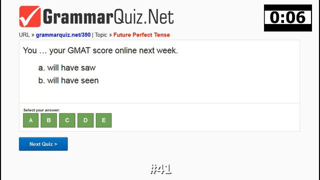 English Quiz #41: Future Perfect Tense Quiz - part1 смотреть онлайн