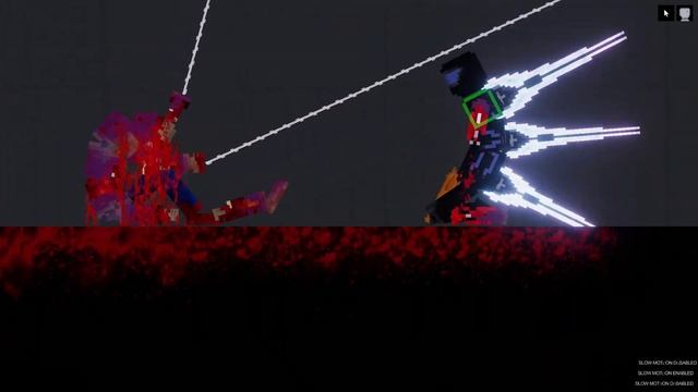 Psychic Soldier vs Spiderman in People Playground смотреть онлайн