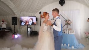 Красивый свадебный танец в пышном платье под песню комета