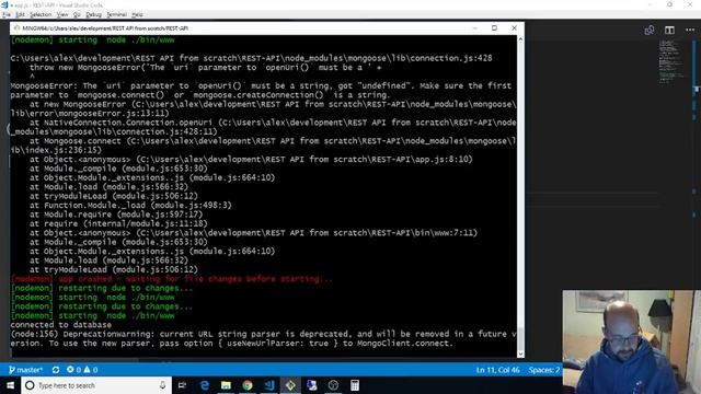 Node / Express REST API from scratch part 4 mongoose models смотреть онлайн