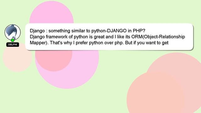 Django : something similar to python-DJANGO in PHP? смотреть онлайн