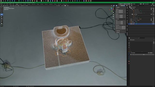 Live bas-relief generation with Blender 3.6 raycasting geometry node. смотреть онлайн