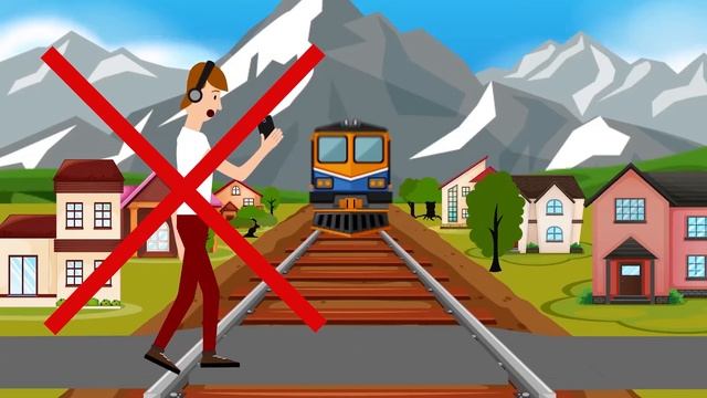 Запоминаем правила безопасности при переходе через железную дорогу смотреть онлайн