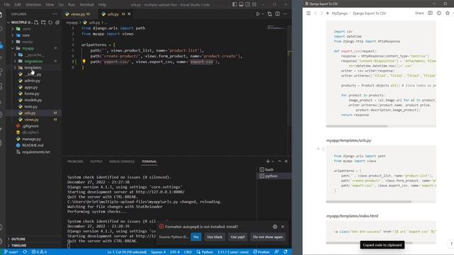 Django: Exportar para CSV com Filtro смотреть онлайн