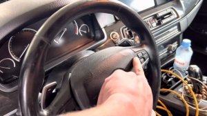 Замены обычного руля на спортивный с лепестками BMW F10