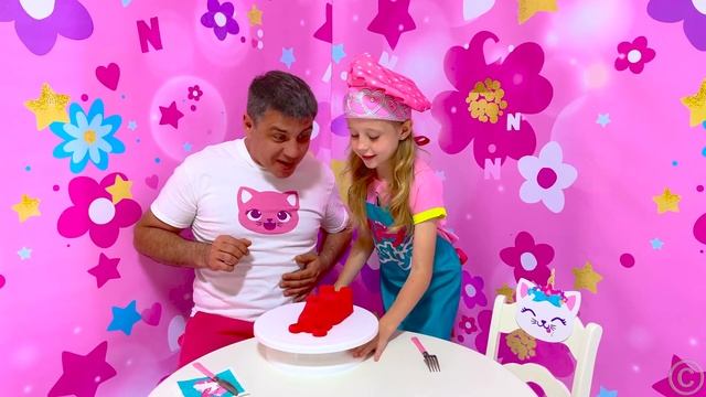 Nastya teaches dad how to be creative смотреть онлайн