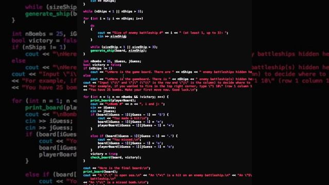Battleship c++ code explained смотреть онлайн