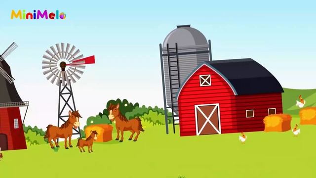 Old MacDonald Had A Farm | Rhymes for Babies | Kids Nursery Songs | MiniMelo Nursery Rhymes смотреть онлайн