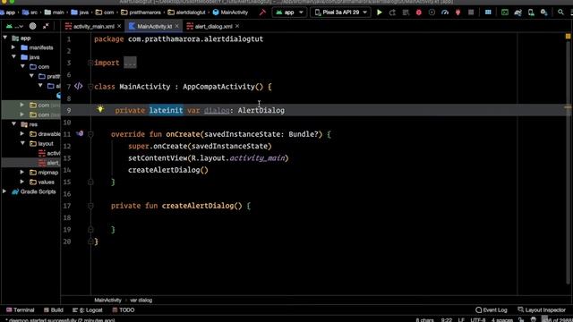How to create a Custom Alert Dialog Box in Android | Kotlin | 2020 смотреть онлайн