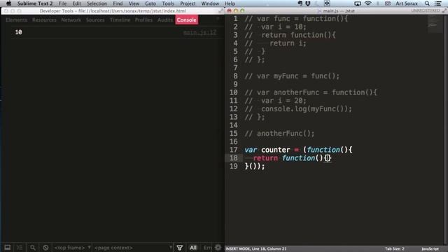 Javascript-джедай #15 - Замыкания смотреть онлайн