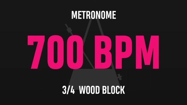 700 BPM 3/4 - Best Metronome (Sound : Wood block) смотреть онлайн