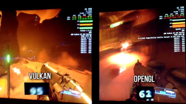 Doom : Vulkan vs OpenGL R9 280X FX 8350 100+ FPS !!! смотреть онлайн