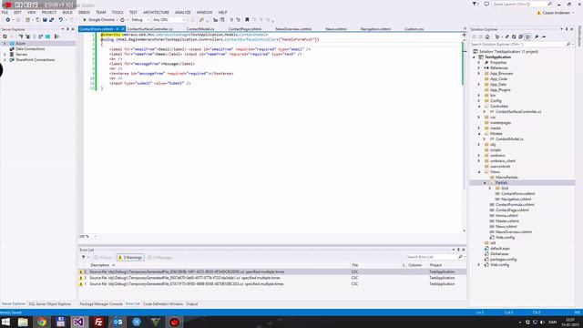 Creating A Contact Form Part 3 - Bind The Controller, View And Model смотреть онлайн