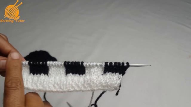 Beautiful Knitting Pattern In Two Colors (Easy Knitting)