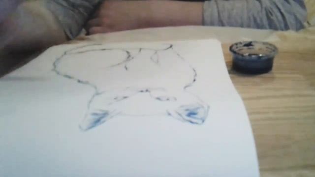 Рисую самодельной перьевой ручкой кота | Извините за плохое качество видео смотреть онлайн