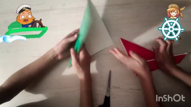 Как сделать бумажный ПАРУСНИК, а из него ЯХТУ. Инструкция в СКАЗКЕ. смотреть онлайн