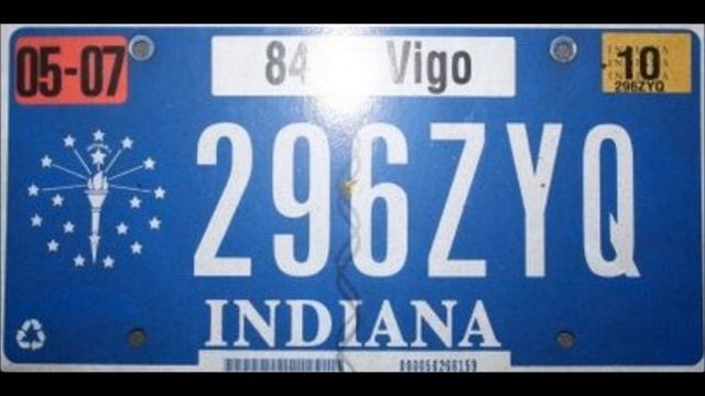 Cassandra's License Plate Video