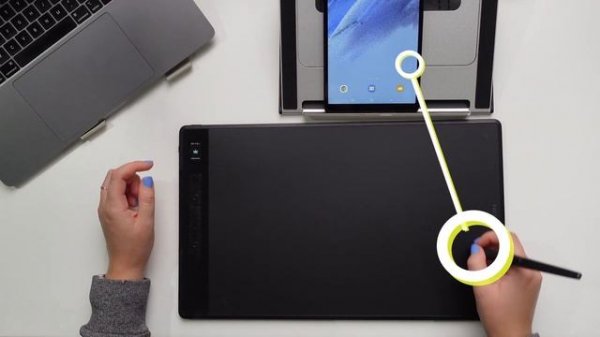 IT'S HUGE! Huion Inspiroy Giano Review and Painting on Mac, PC, Android //graphic tablet for PROS