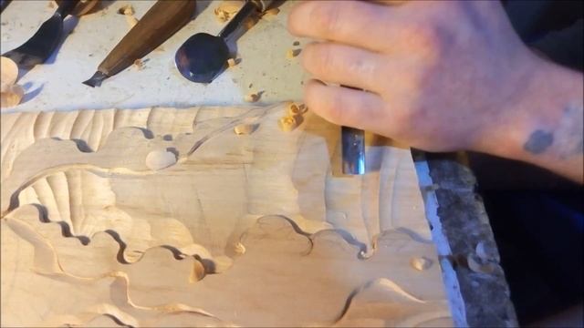 Вырезаем волны, #резное #панно Work with a tree, do it yourself. смотреть онлайн