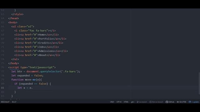 CSS Hamburger menu animation with Gooey effect смотреть онлайн