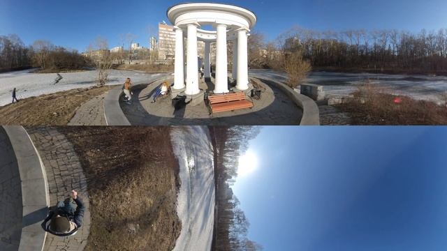 360°, Екатеринбург, Харитоновский сад - Ротонда, прогулка, 5.7k смотреть онлайн
