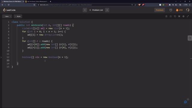 2492. Minimum Score of a Path Between Two Cities - JAVA (DFS / BFS on Graph - Detailed explanation) смотреть онлайн