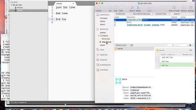 git cherry pick with SourceTree in 2 min смотреть онлайн