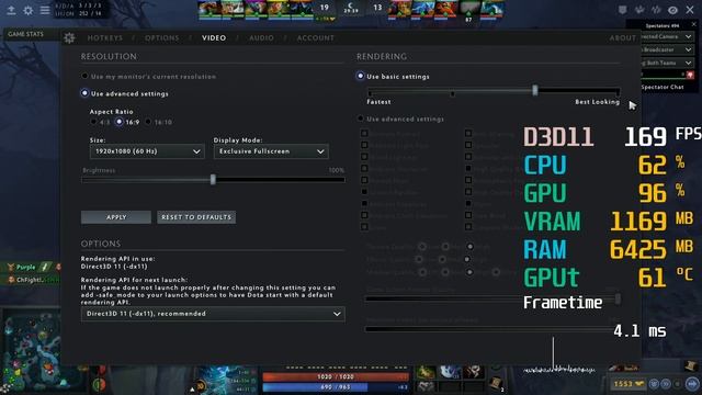 AMD Radeon RX 570 -- Intel Core i5-9400F -- Dota 2 FPS Test смотреть онлайн