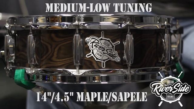Riverside Custom "Python" 14"/4.5" snare drum in medium-low tuning смотреть онлайн