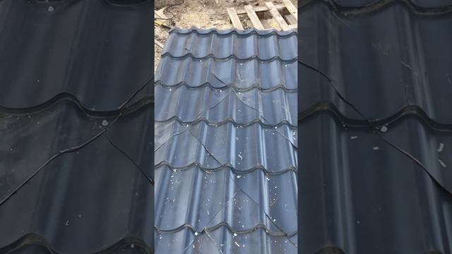 Крыша из обрезков металлочерепицы смотреть онлайн