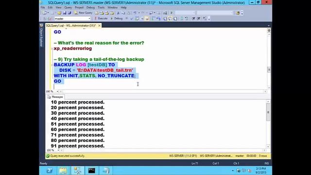 SQL Server Database Recovery Techniques 12 смотреть онлайн