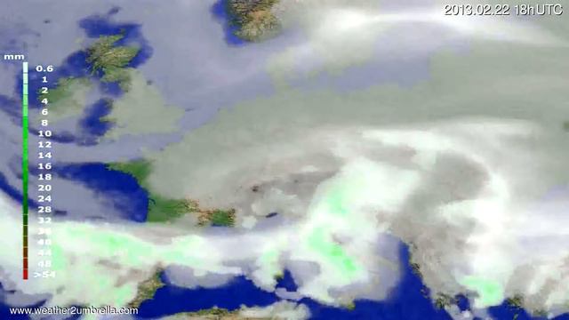 Precipitation forecast Europe 2013-02-19 00:00:00 смотреть онлайн