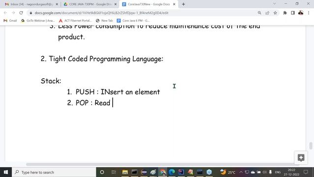FULL STACK JAVA tutorials || Session - 2 || by Mr. Nagoor Babu On 27-12-2022 @7:30PM IST смотреть онлайн